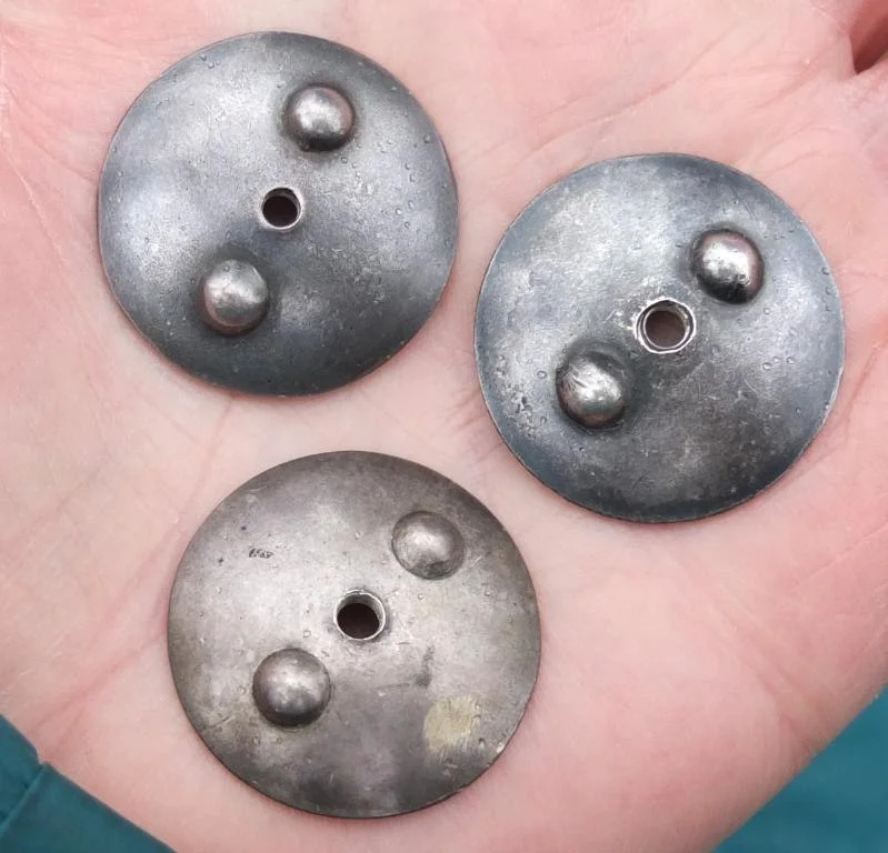 серебряные закрутки от медалей, 3 шт, СССР - миниатюра 3