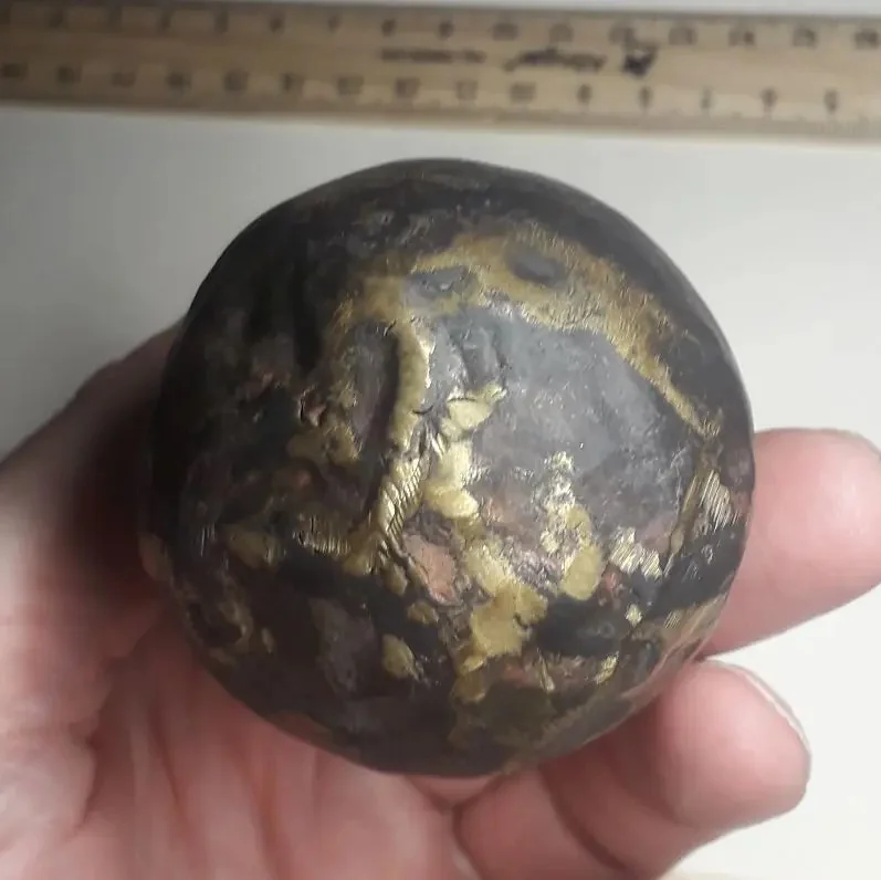 казачья пороховница, латунь, 19 век - миниатюра 2
