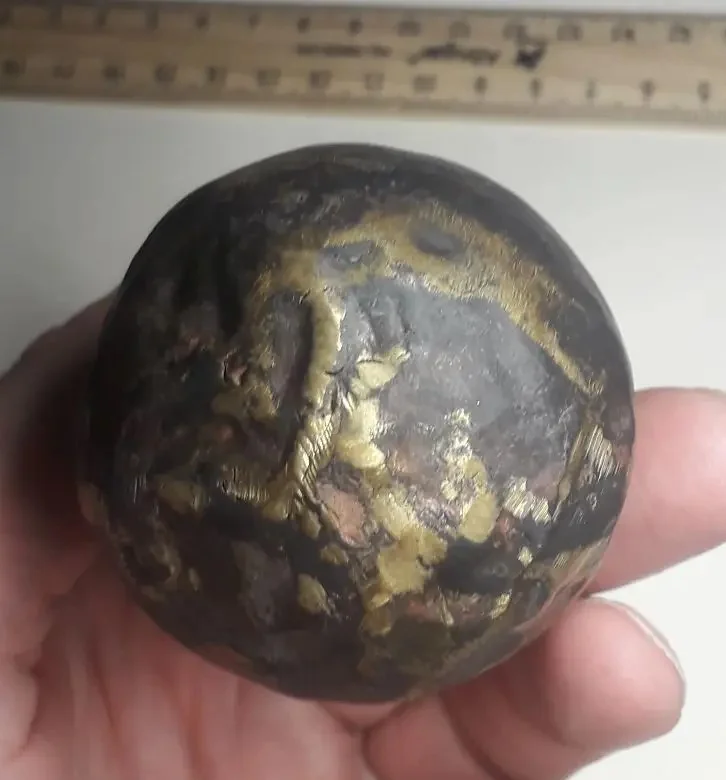 казачья пороховница, латунь, 19 век - миниатюра 3