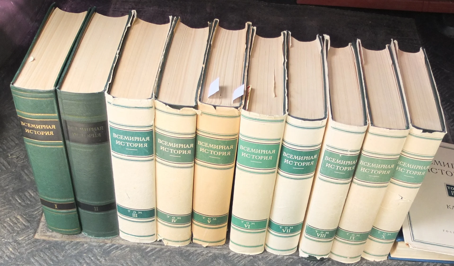 книги Всемирная история в 10 томах, АКАДЕМИЯ, 1955 год