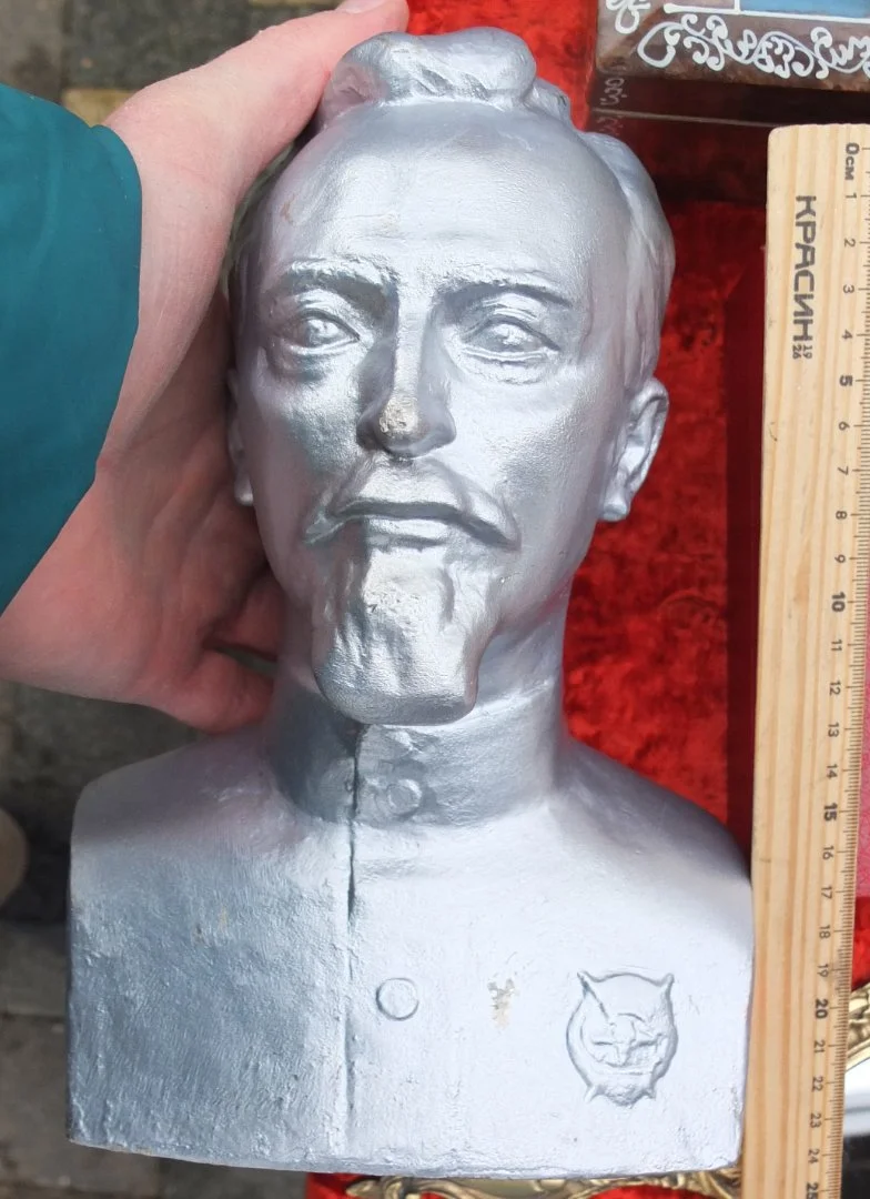 бюст Дзержинский с орденом, силумин, 30 см - изображение 1