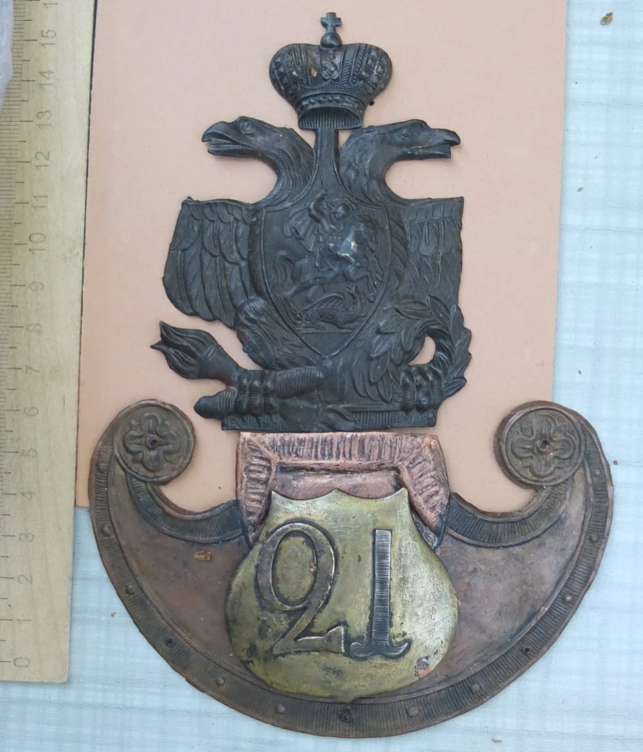 Киверный орёл, бронза, редкий, 1830е гг - изображение 1