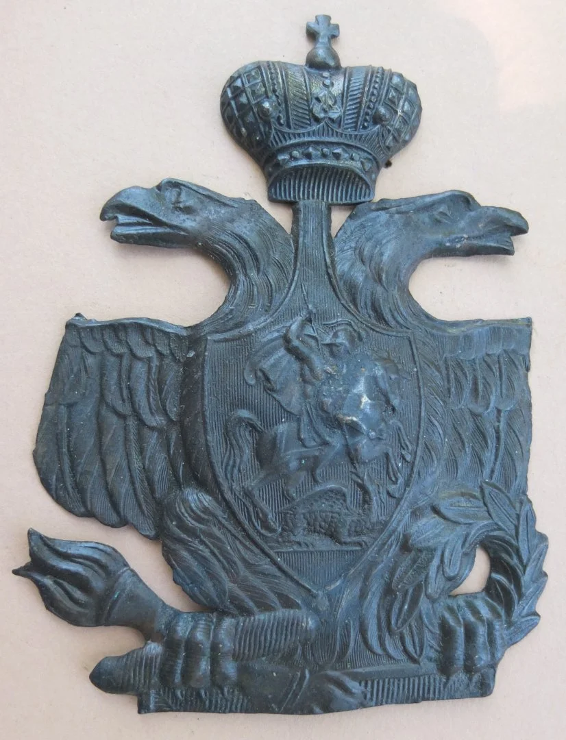 Киверный орёл, бронза, редкий, 1830е гг - миниатюра 9