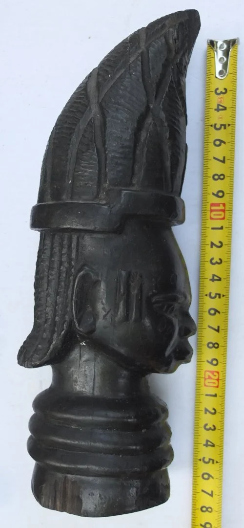 статуэтка Вождь племени, эбеновое дерево, ручная резьба , Африка - миниатюра 6