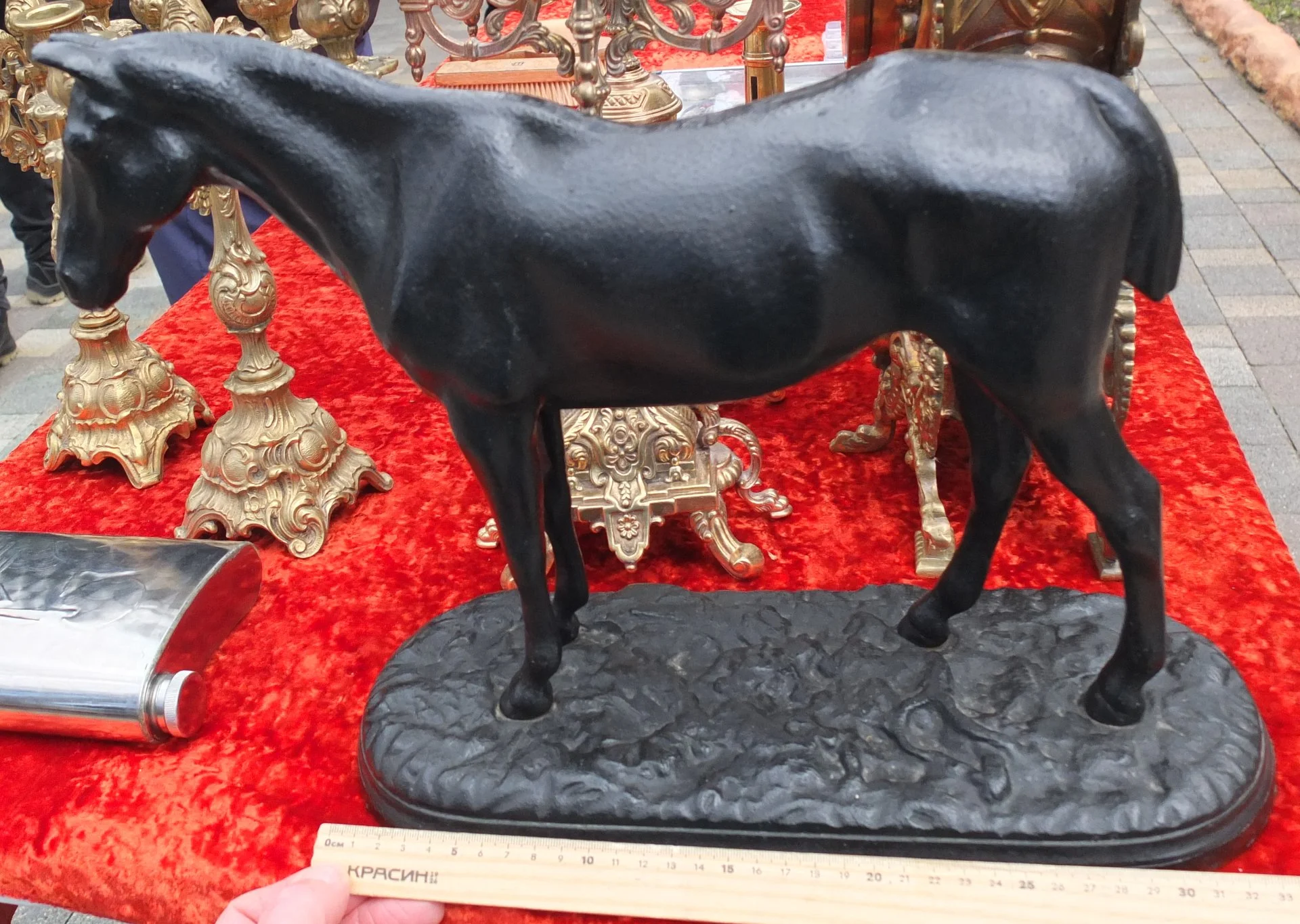 чугунная статуэтка Лошадь, Куса, 1977 год - миниатюра 9