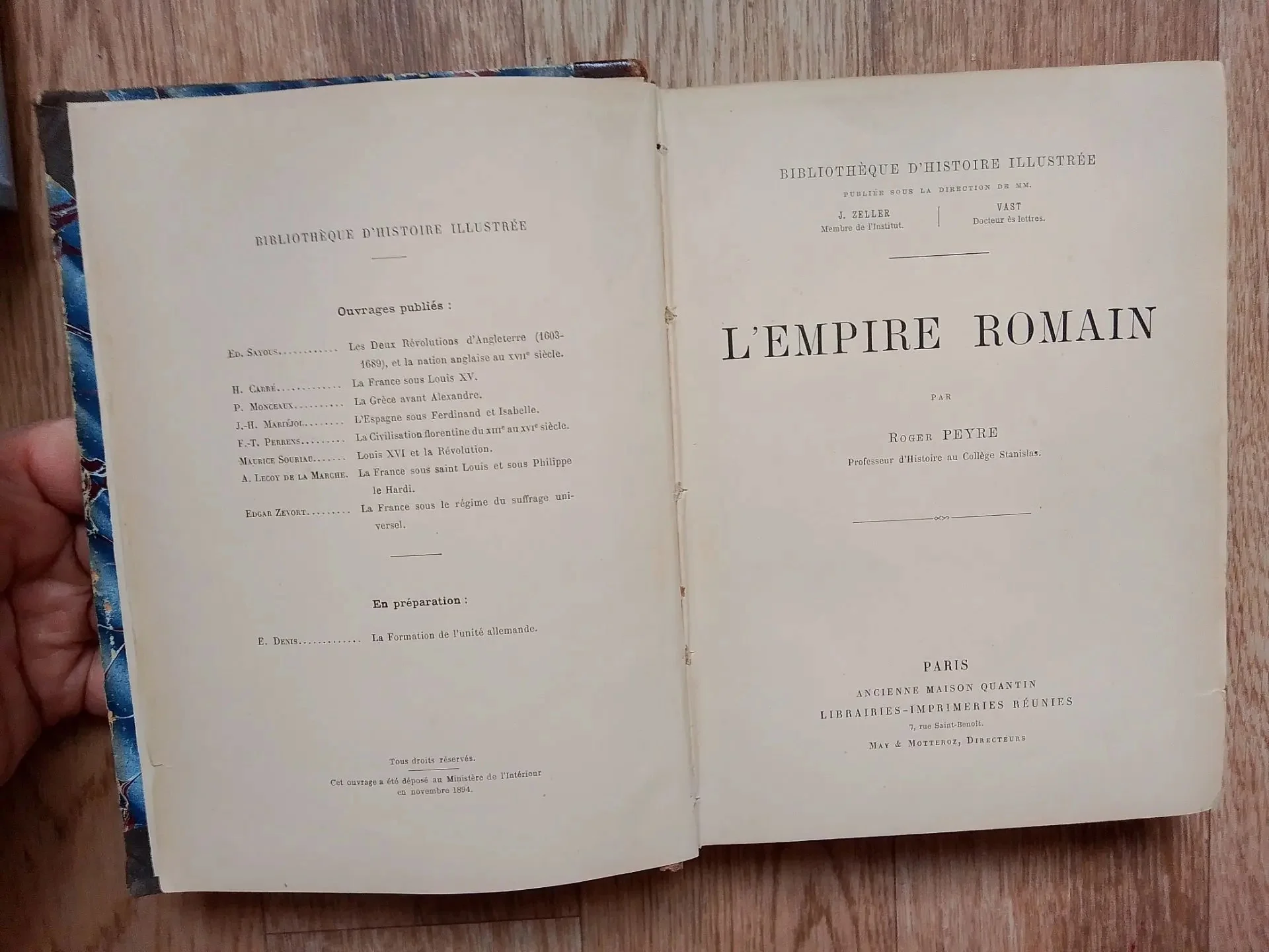 книга Римская Империя, Роже Пейр , 1894 год - миниатюра 3