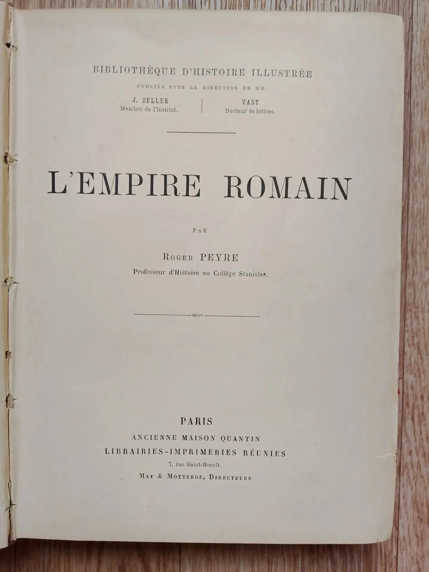 книга Римская Империя, Роже Пейр , 1894 год - миниатюра 4