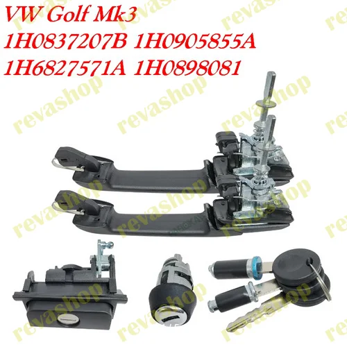 Комплект ручек замков личинок Golf 3 Mk3 1991-1997 - изображение 1