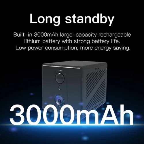 Мини-камера видеонаблюдения 4G 3000 мАч 3 Мп 1080P - миниатюра 12