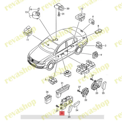 Блок управления сиденьем для VAG VW Audi Skoda - миниатюра 9