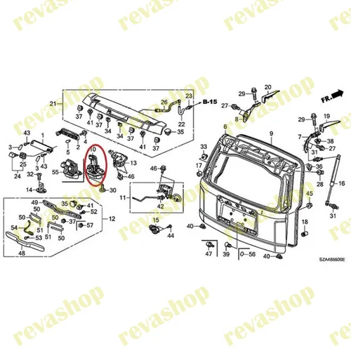 Замок багажника для Honda Civic CR-V Accord Pilot - миниатюра 9
