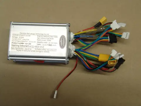 Контроллер (силовая плата) самоката KCQ-YB10-V3. 36V GX-18S 350W