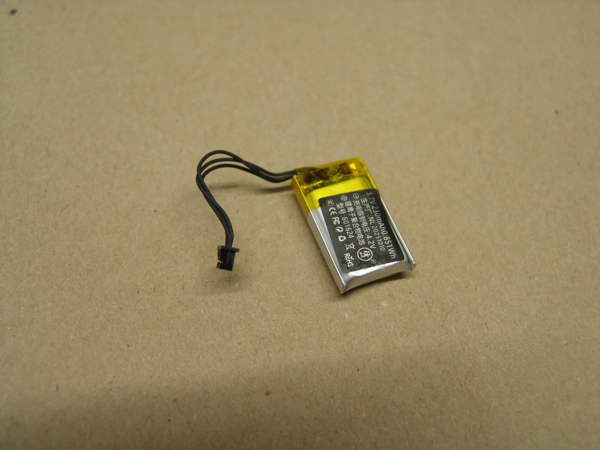 Аккумулятор для мышки NL20251010 3.7V 230mAh - миниатюра 2