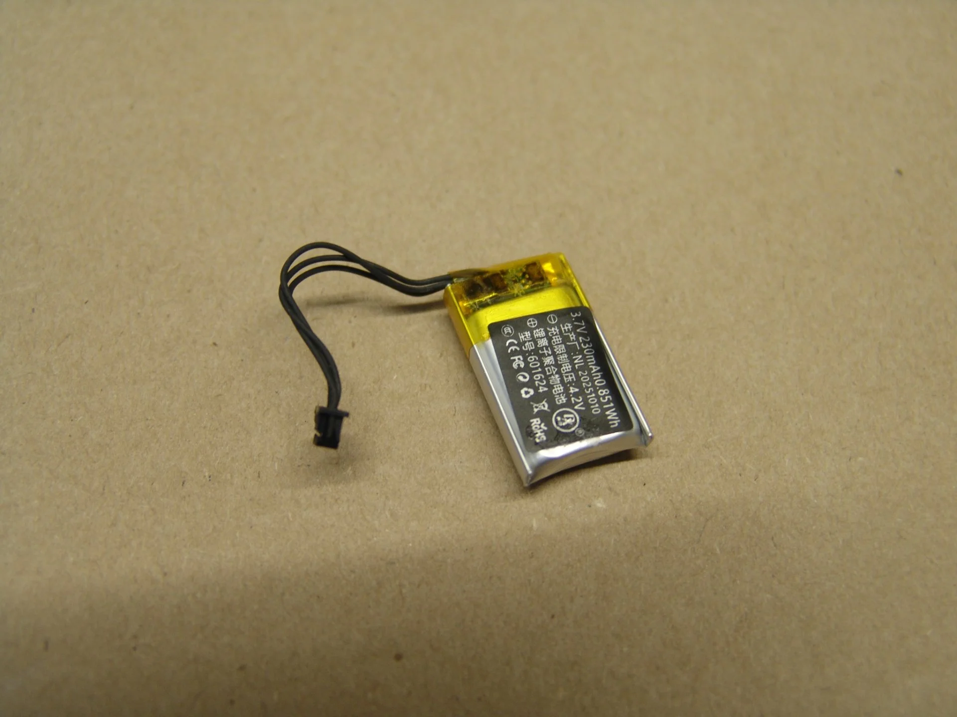 Аккумулятор для мышки NL20251010 3.7V 230mAh - миниатюра 3