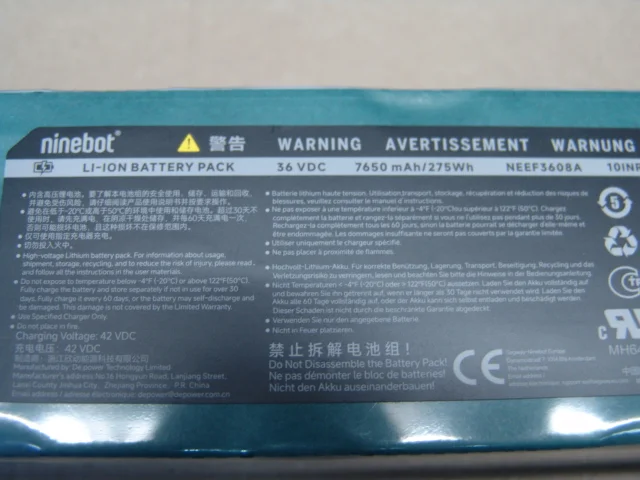 Аккумулятор самоката NEEF3608A 36V 7650mAh - миниатюра 2