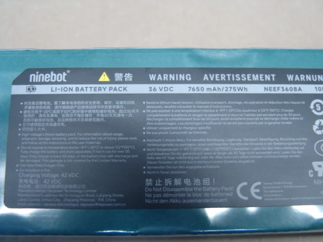 Аккумулятор самоката NEEF3608A 36V 7650mAh - миниатюра 3