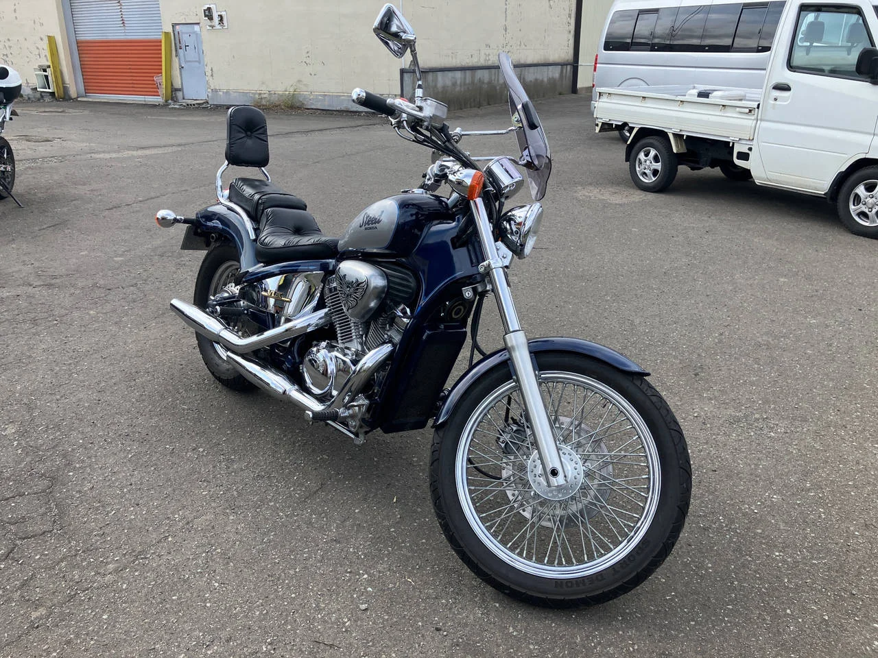 Мотоцикл круизер Honda Steed 600 рама PC21 модификация VLX чоппер кастом гв 1990 пробег 19 т.км