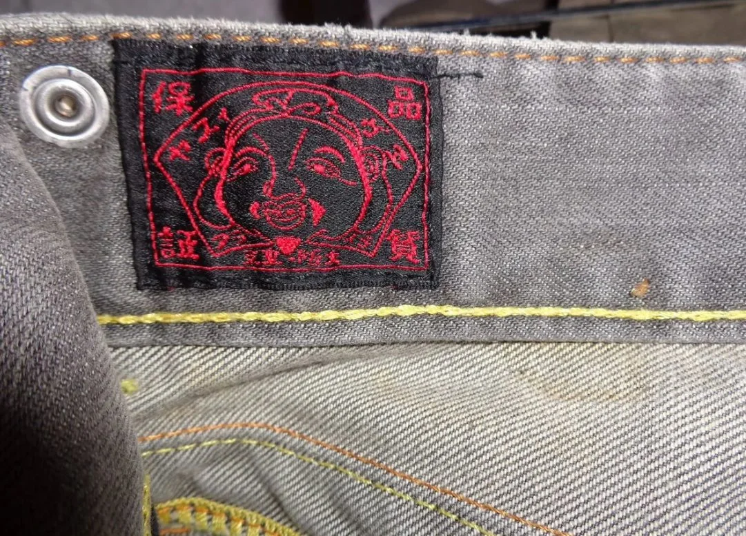 Джинсы женские evisu серые оригинал - миниатюра 10