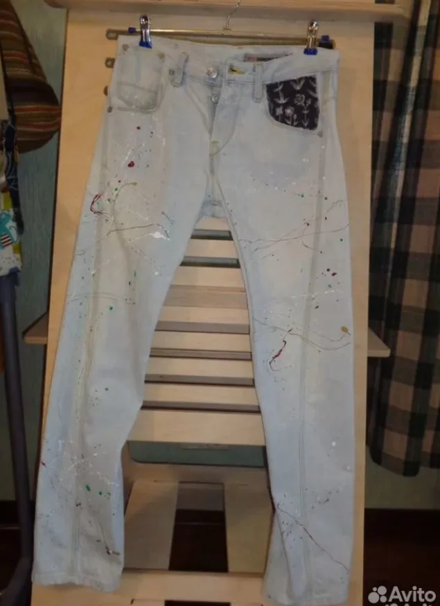Джинсы мужские Levi’s Engineered Jeans (Кастом) - миниатюра 2