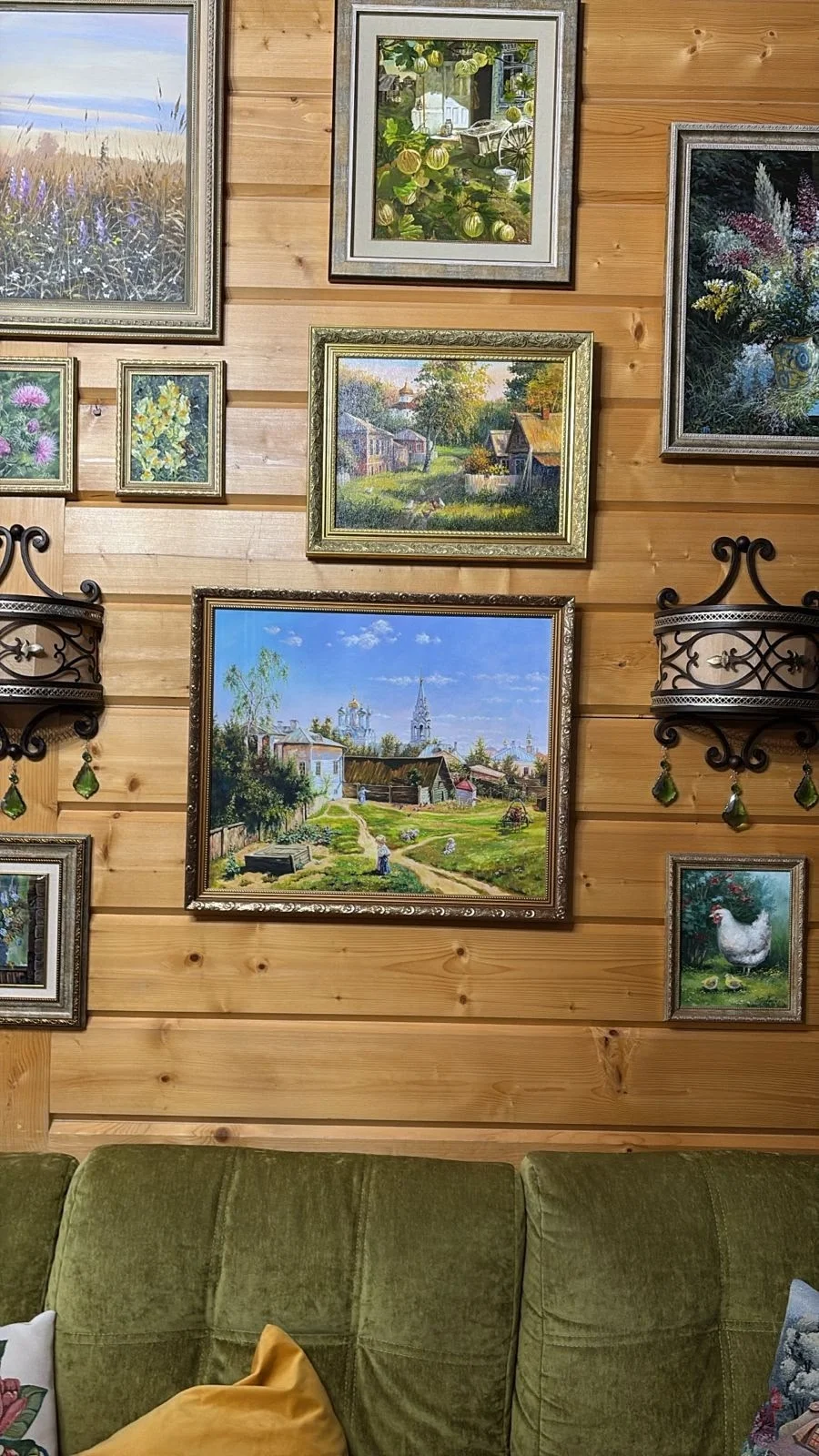Картина "Утро в сосновом лесу", 40/60,акрил - миниатюра 2