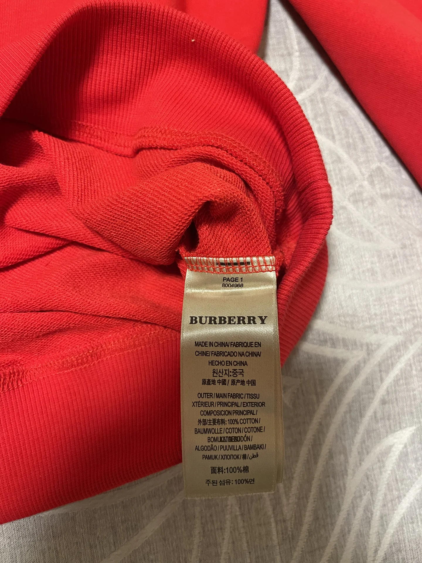 Свитшот burberry мужской - миниатюра 8