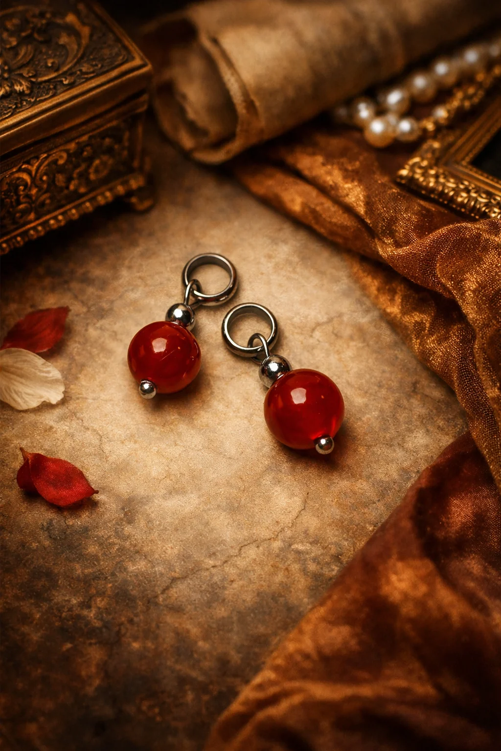 Подвески для серег-конго из сердолика - миниатюра 4