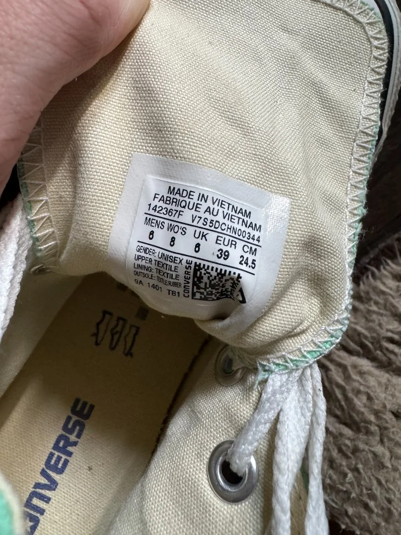 Кеды converse all stars мятные. Оригинал, прекрасное состояние - миниатюра 7