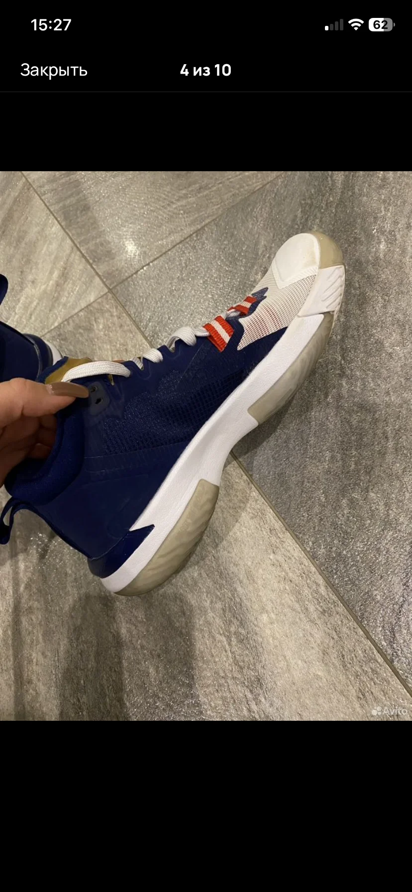 Кроссовки Air Jordan Zion 1 оригинал (36-37) - миниатюра 4