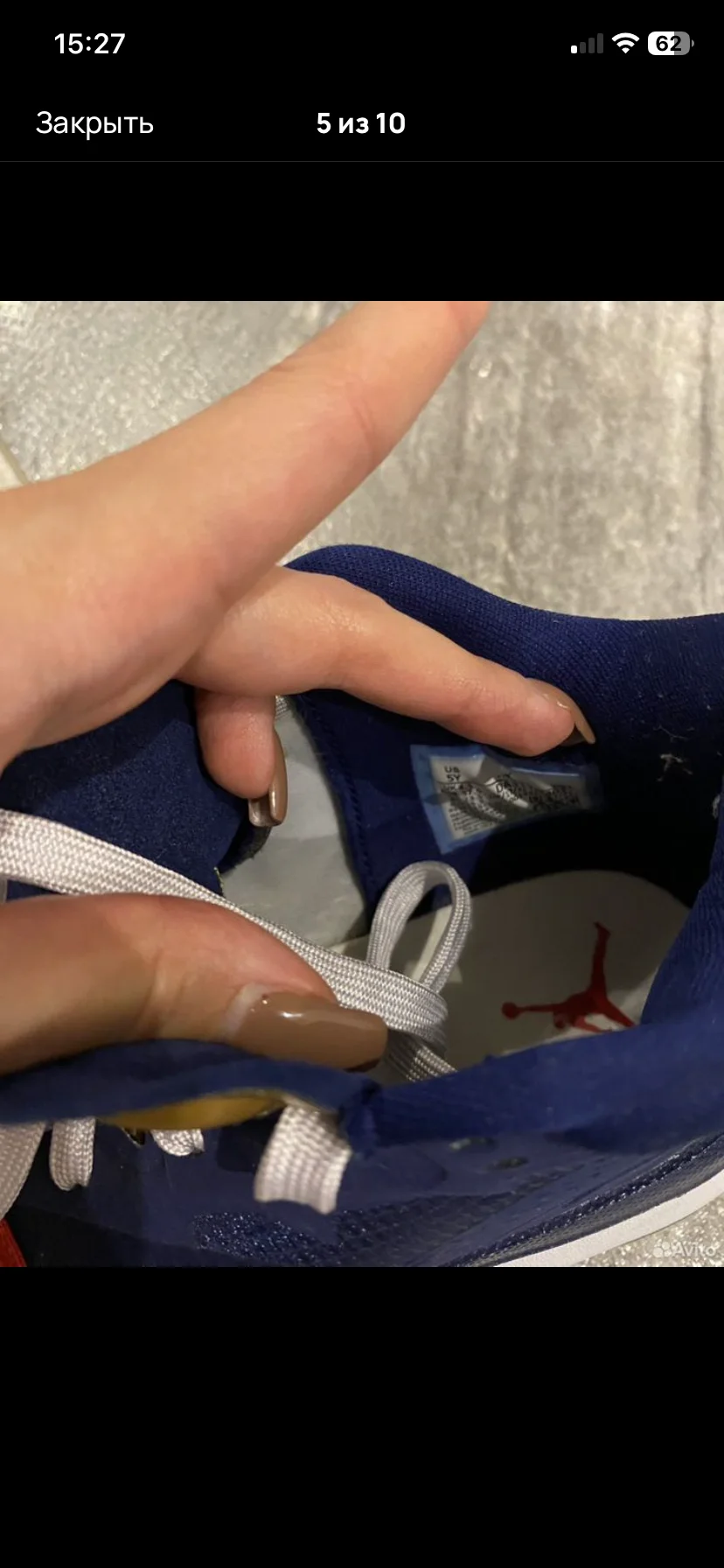 Кроссовки Air Jordan Zion 1 оригинал (36-37) - миниатюра 5