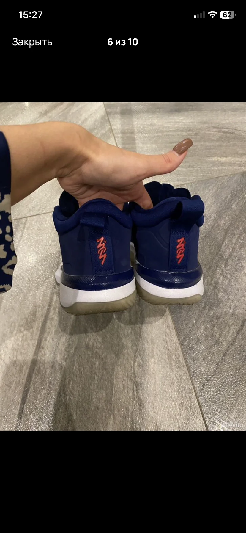 Кроссовки Air Jordan Zion 1 оригинал (36-37) - миниатюра 6