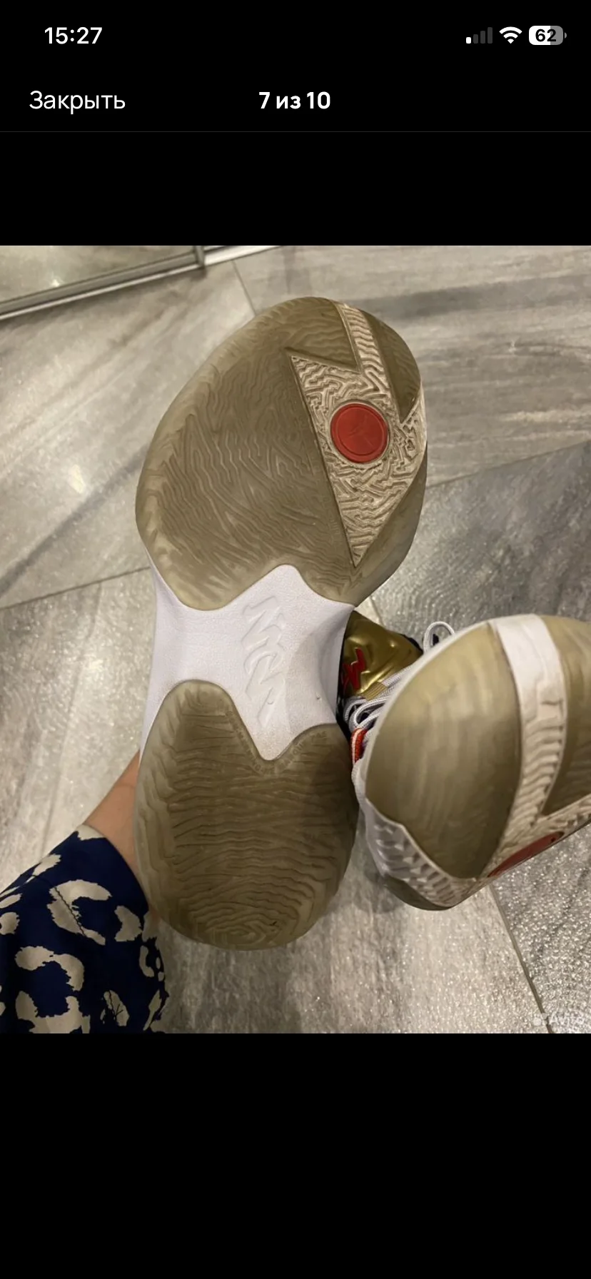 Кроссовки Air Jordan Zion 1 оригинал (36-37) - миниатюра 7