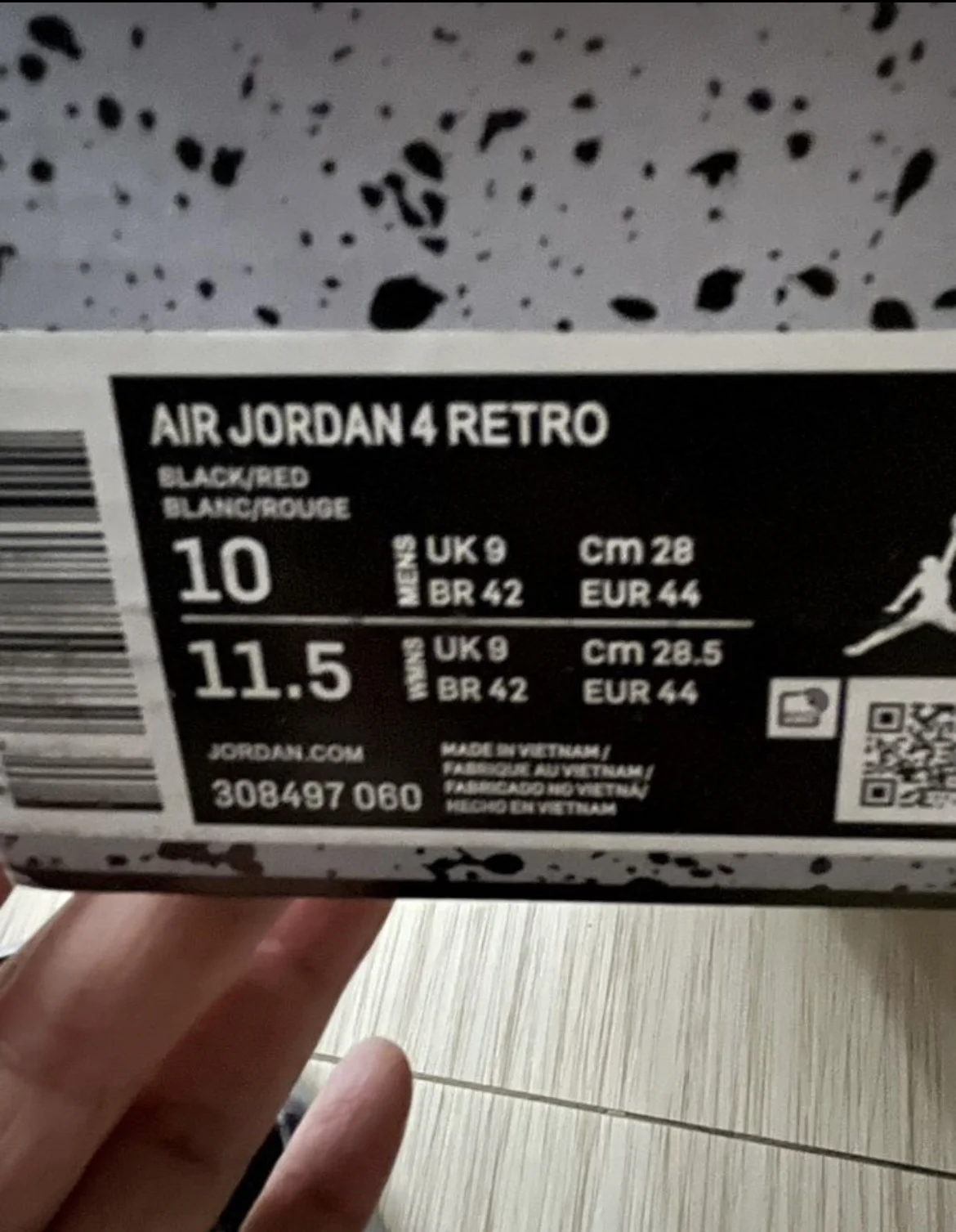 Кроссовки Nike air jordan 4 retro - миниатюра 3
