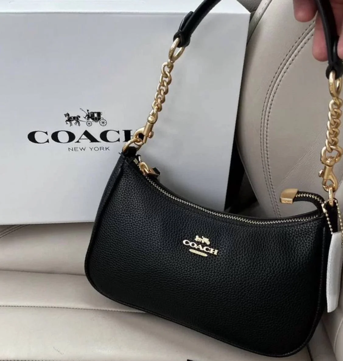 Сумка женская coach мини - миниатюра 3