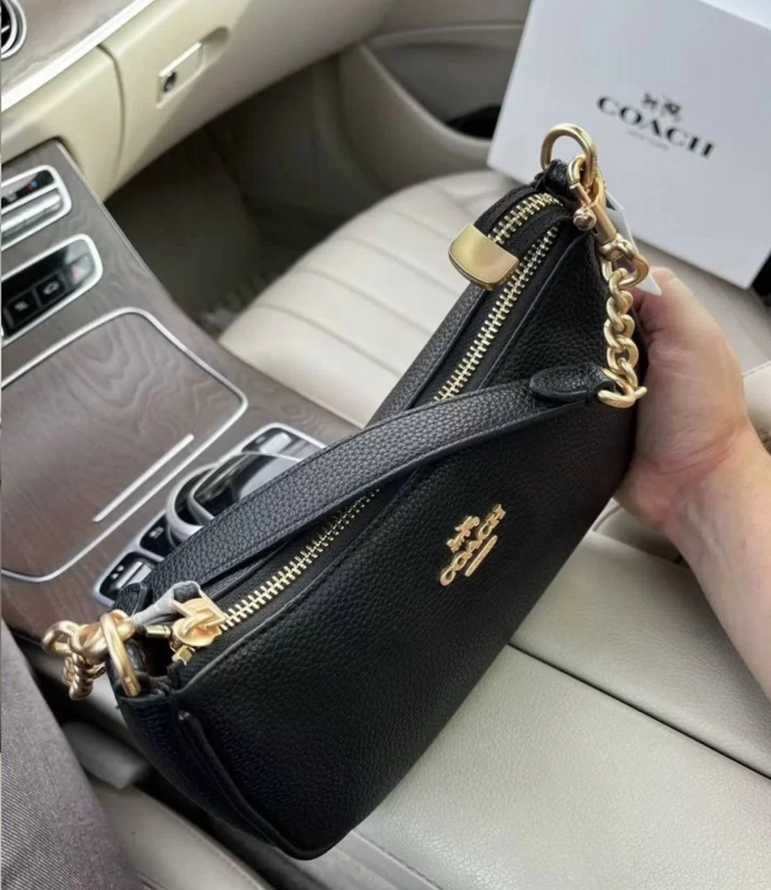 Сумка женская coach мини - миниатюра 5
