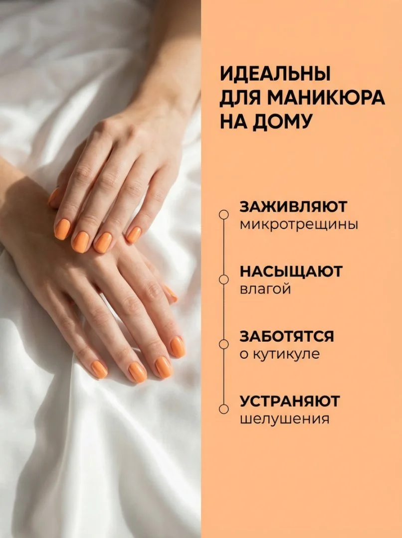 Увлажняющая питательная маска для рук с экстрактом апельсина, перчатки набор одноразовые 3 пары - миниатюра 2