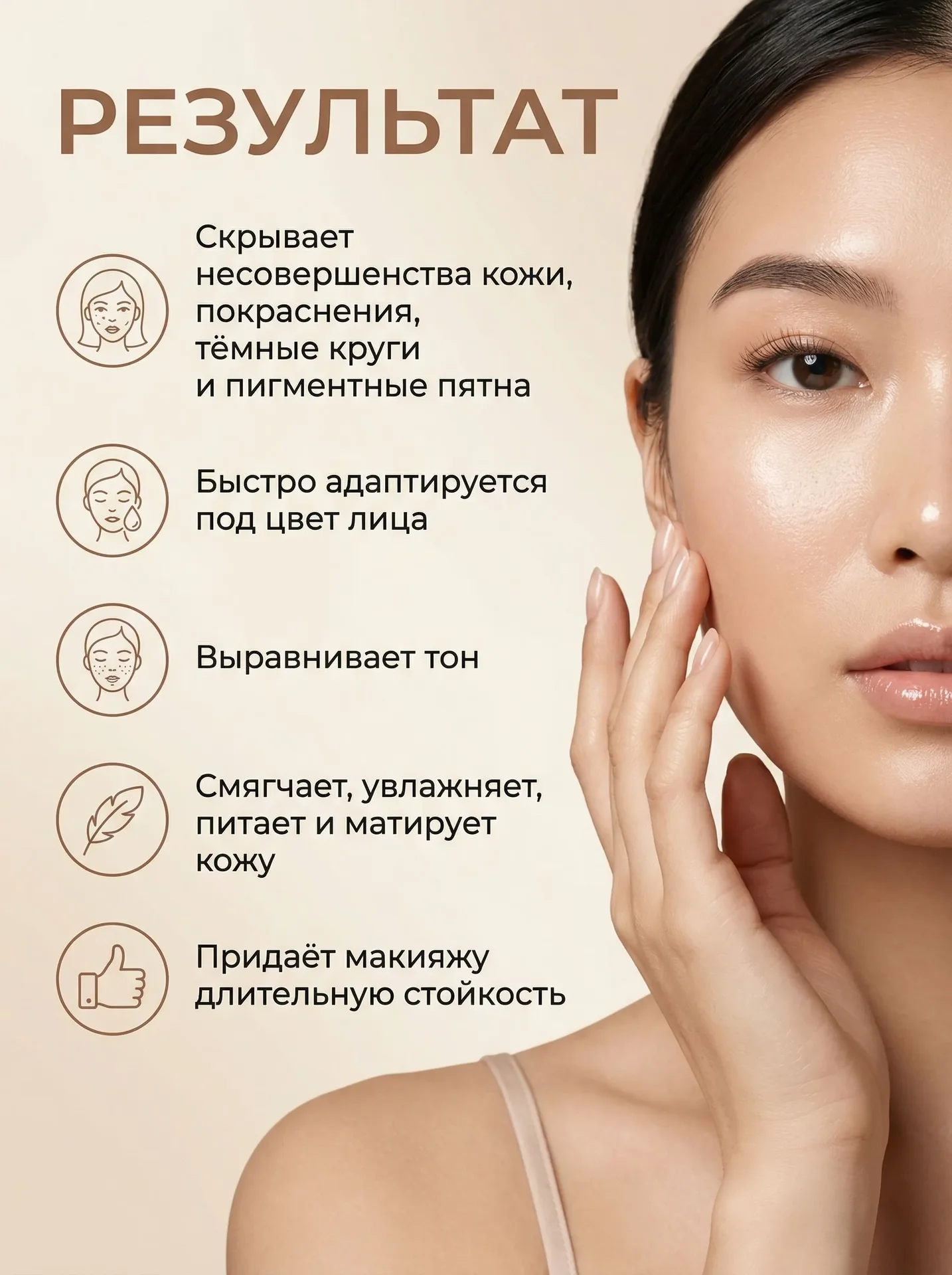ZOZU Кушон для лица тональный с экстрактом авокадо, оттенок НАТУРАЛЬНЫЙ 01 ТОН - миниатюра 3