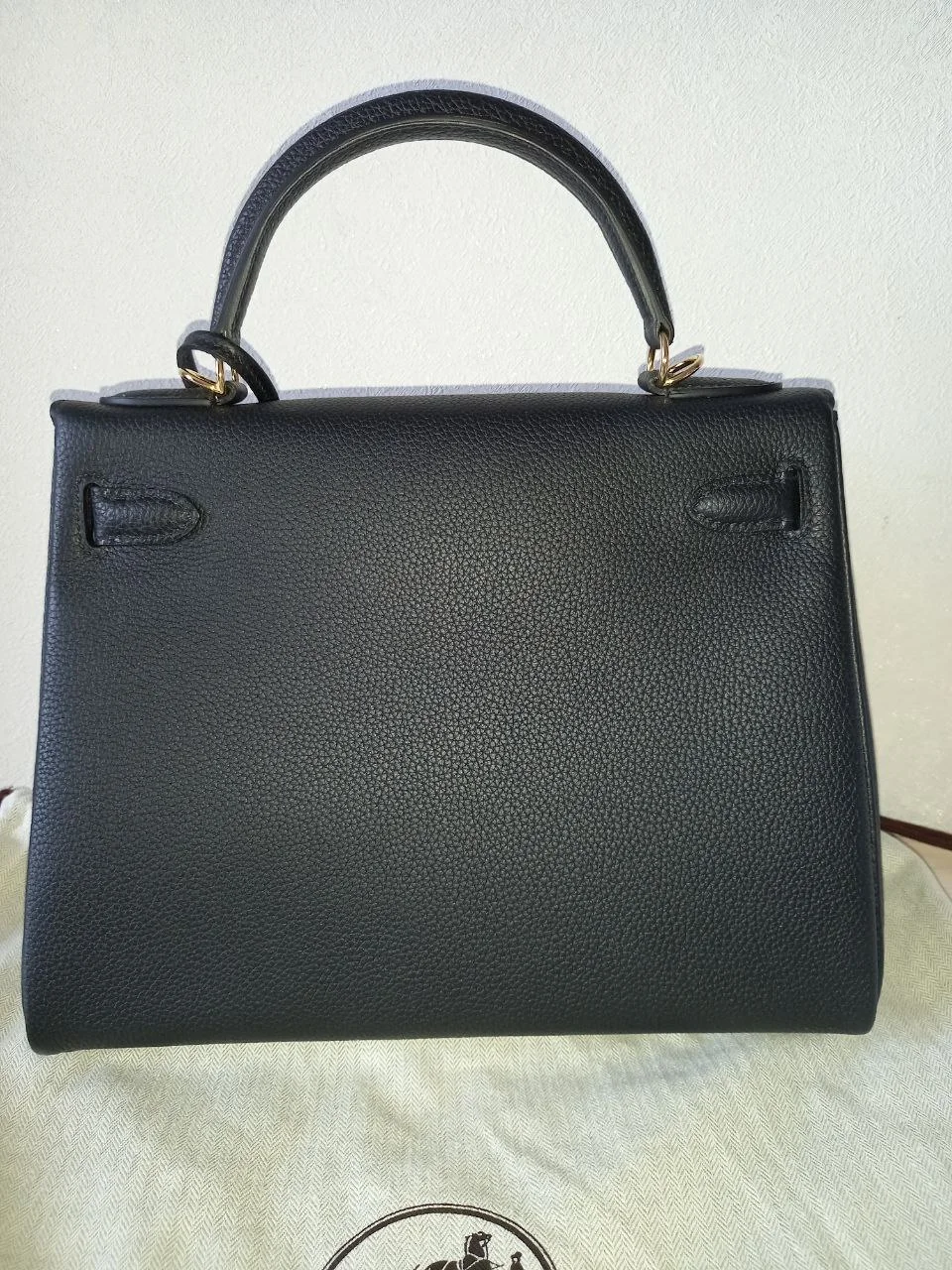 Сумка Hermes Kelly 28 Black Togo - миниатюра 3