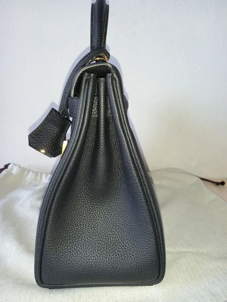 Сумка Hermes Kelly 28 Black Togo - миниатюра 4