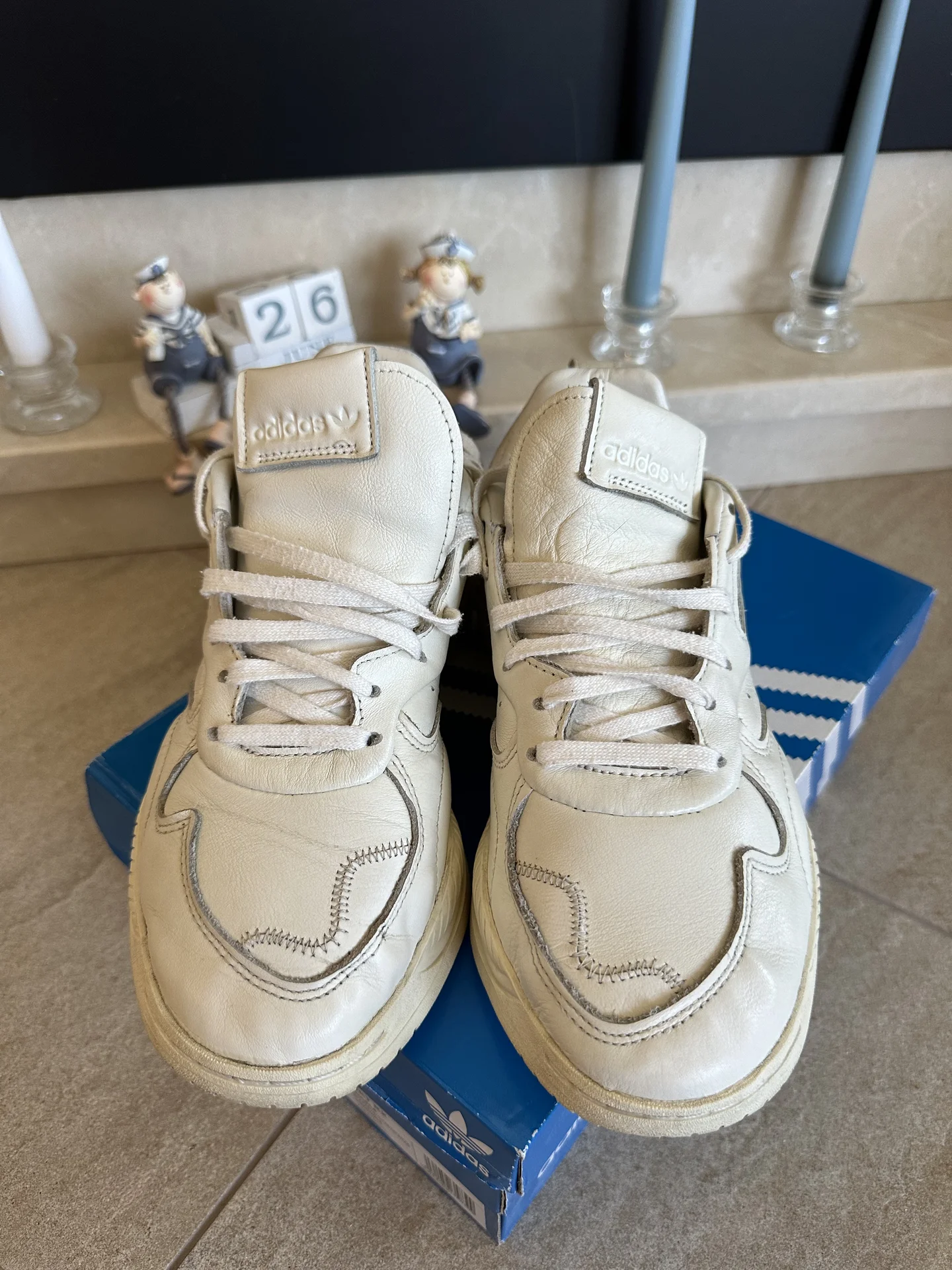 Кроссовки adidas кожаные supercort - миниатюра 2