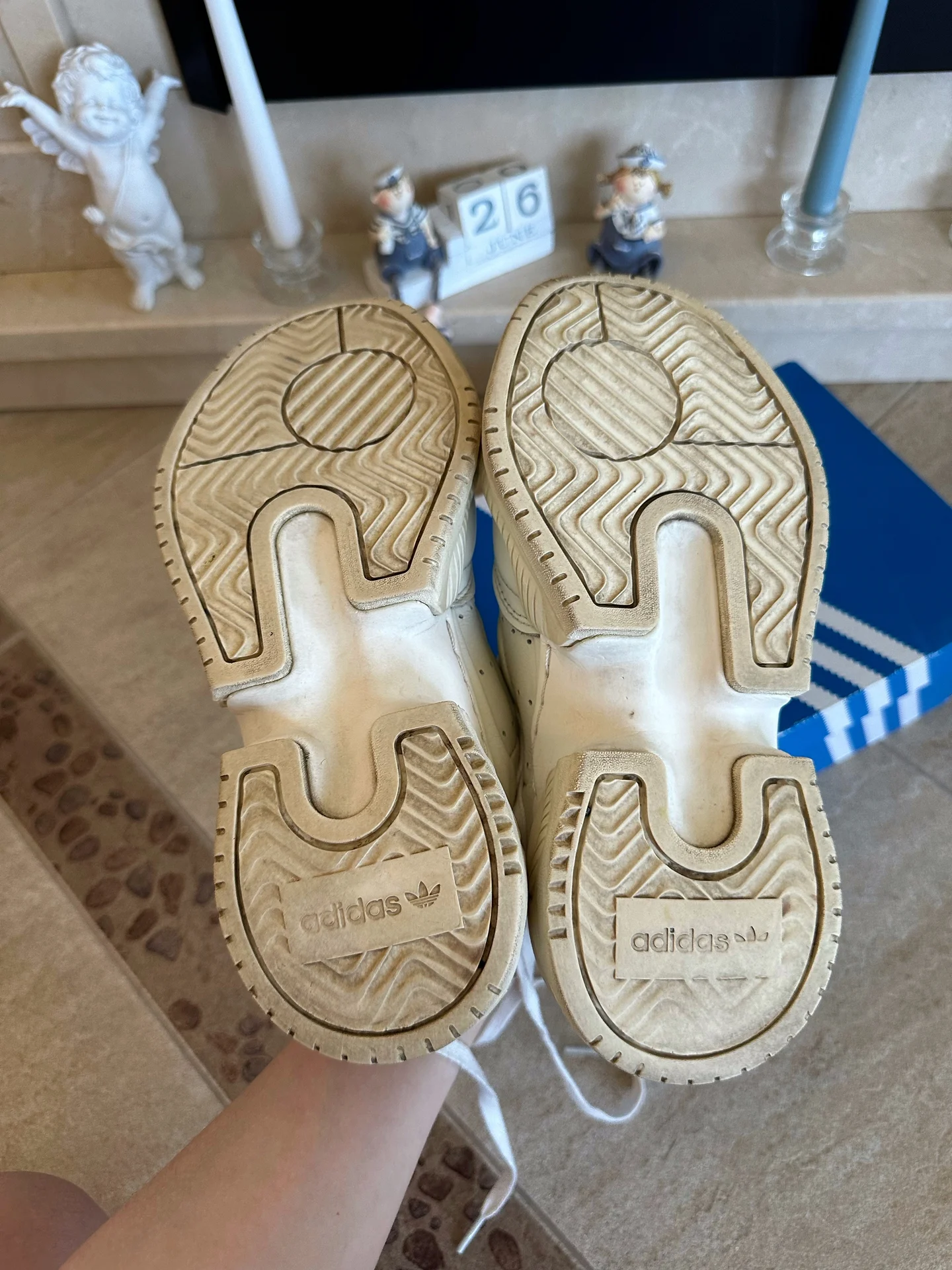 Кроссовки adidas кожаные supercort - миниатюра 7