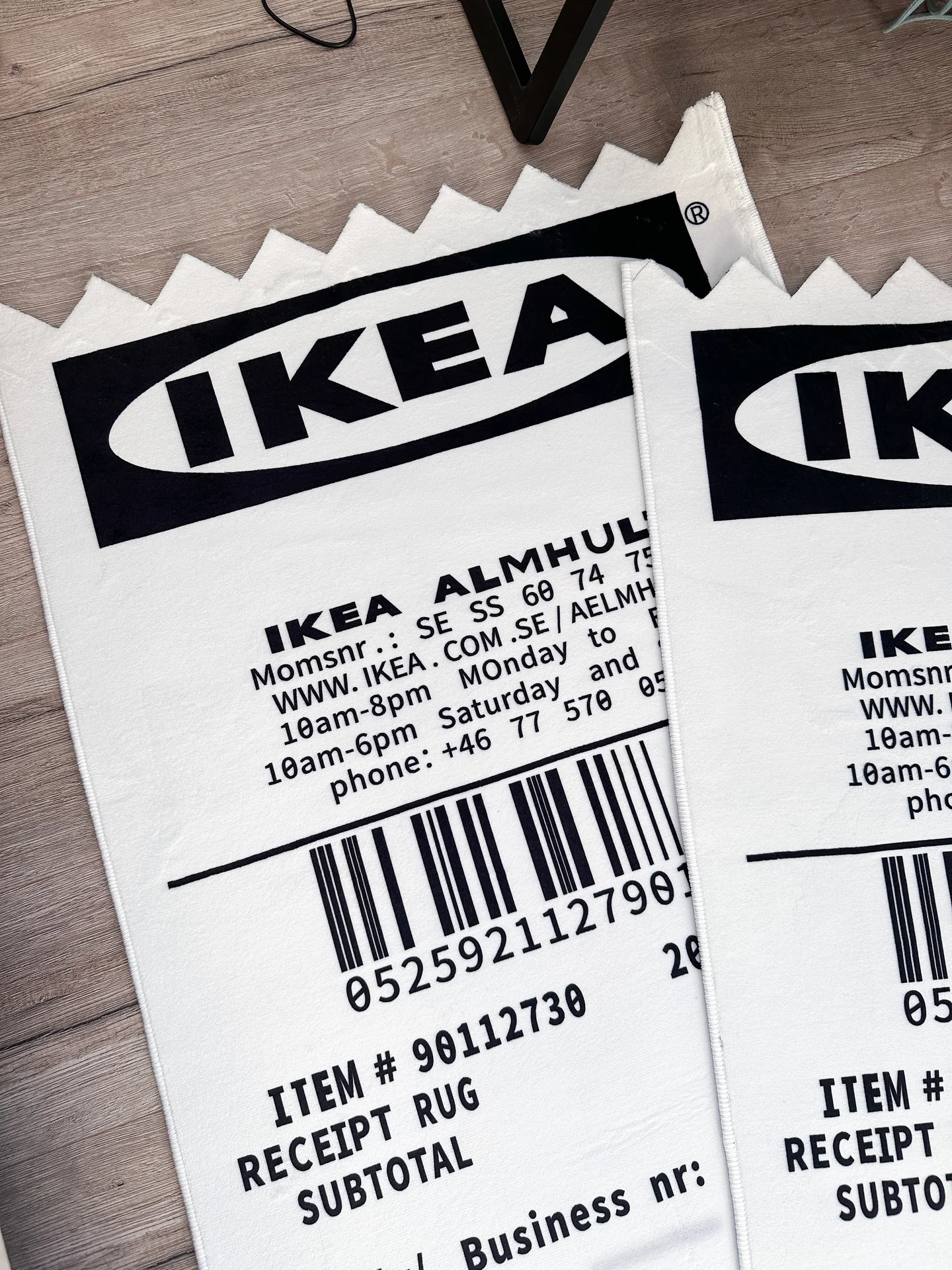 Ковер IKEA x Off White чек Markerad Receipt - миниатюра 4
