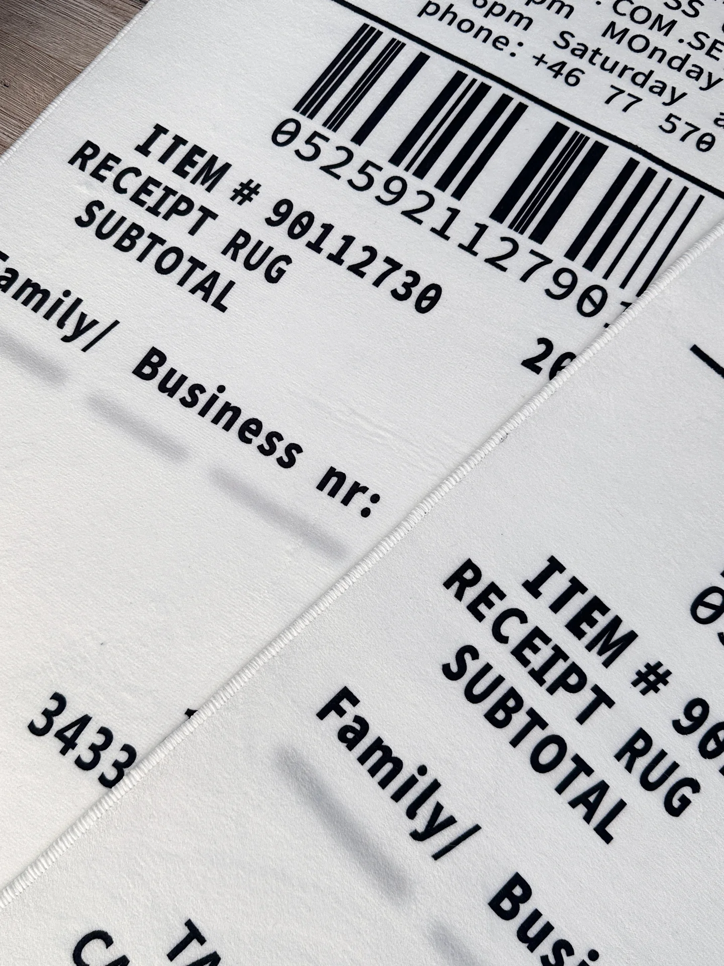 Ковер IKEA x Off White чек Markerad Receipt - миниатюра 9