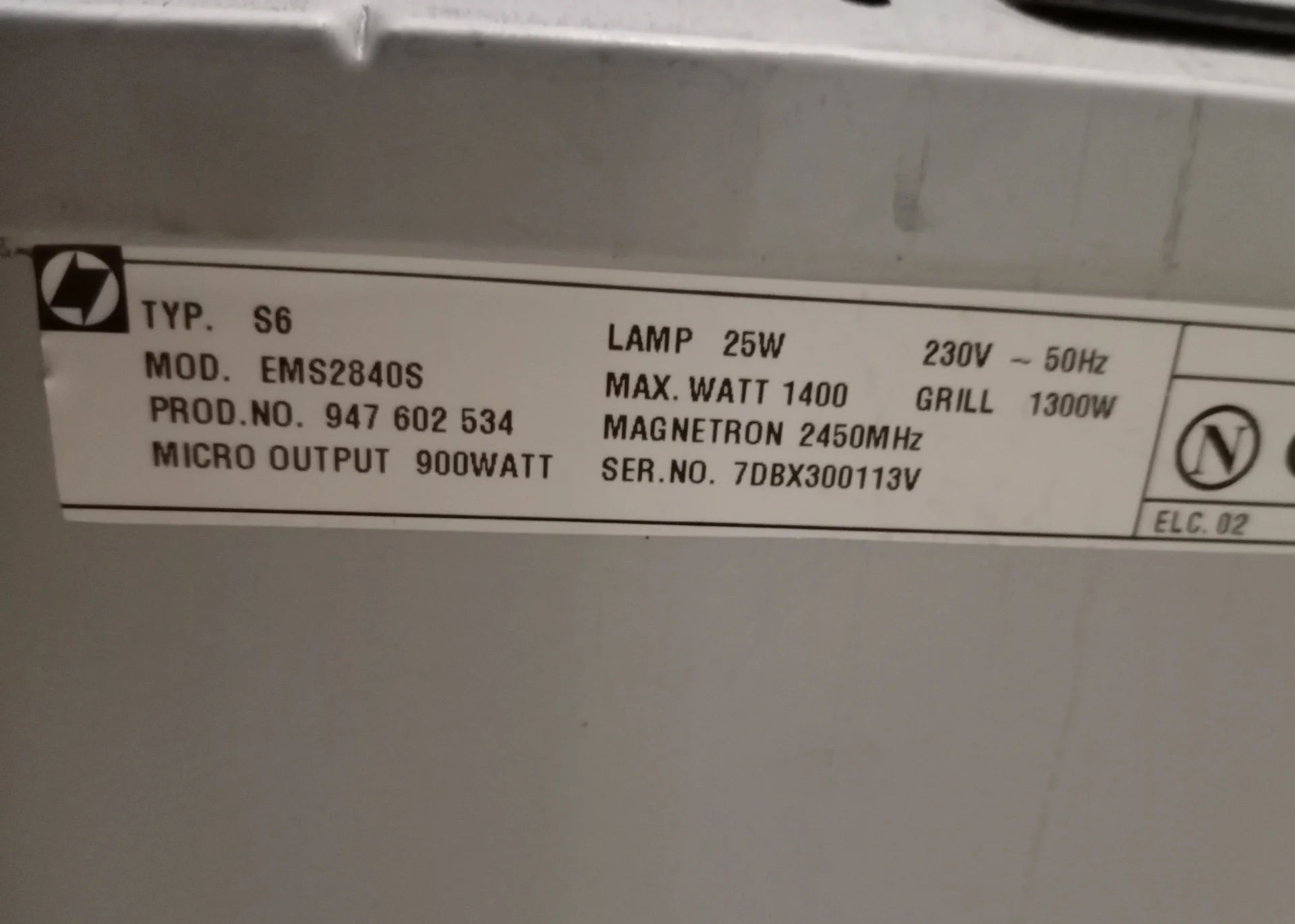 Трансформатор для Electrolux EMS2840S - миниатюра 4