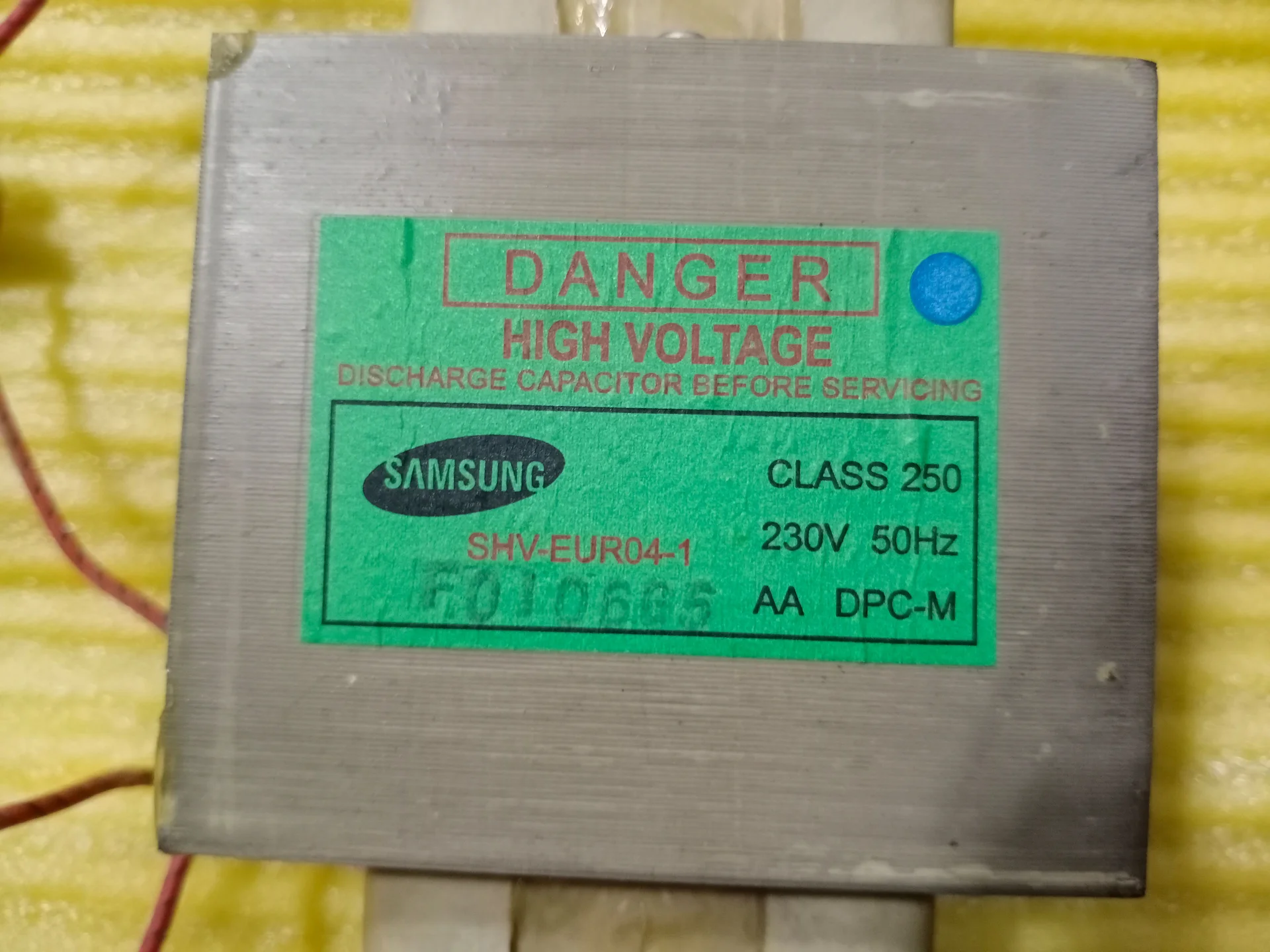 Трансформатор для Samsung MG23F301TAW Оригинал - миниатюра 4