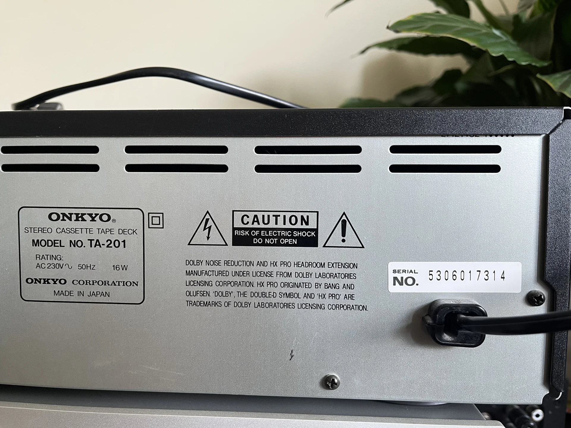 Дека кассетная Onkyo R1 TA-201 - миниатюра 4