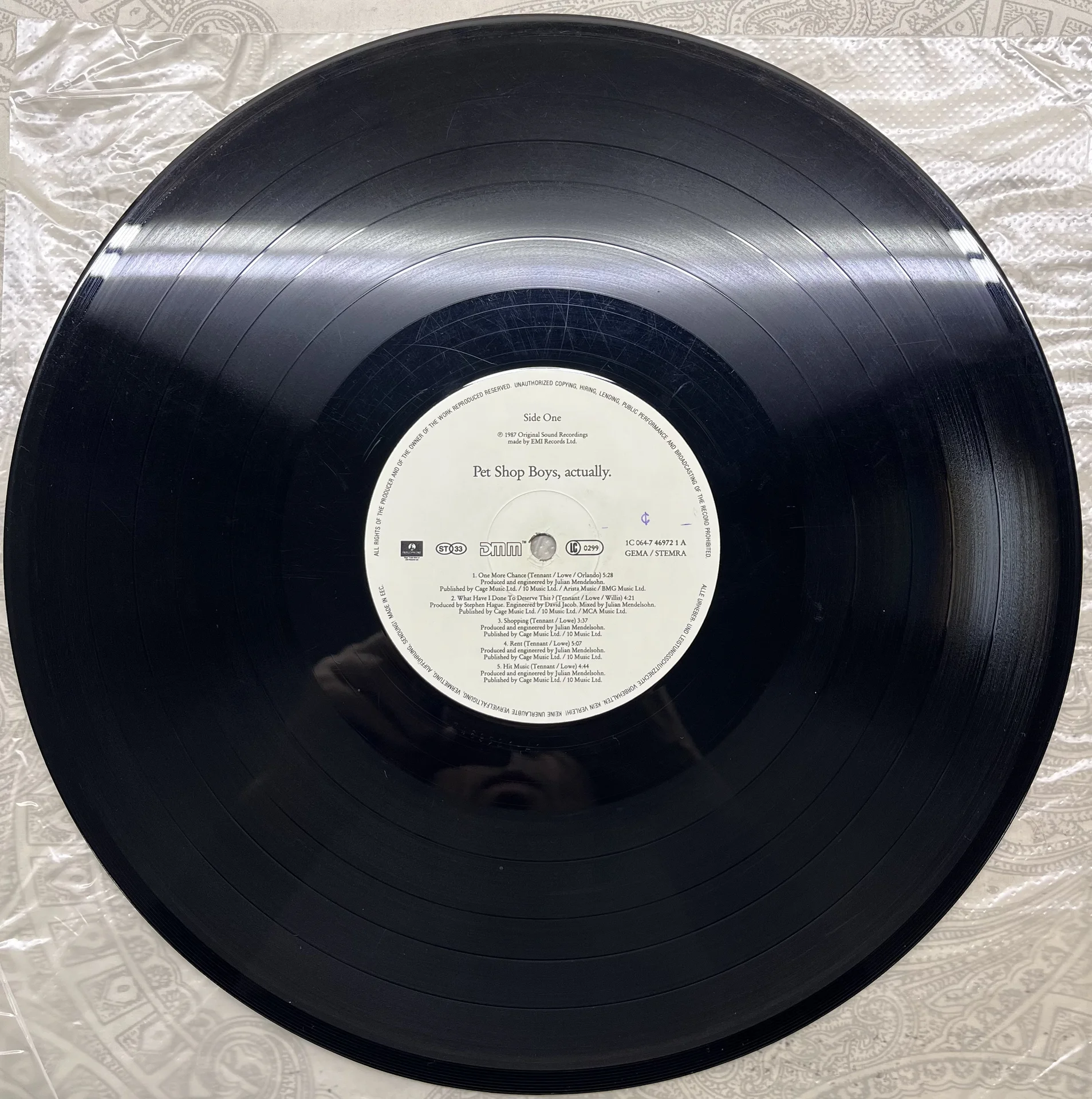 Pet Shop Boys Actually 1987 lp - миниатюра 5