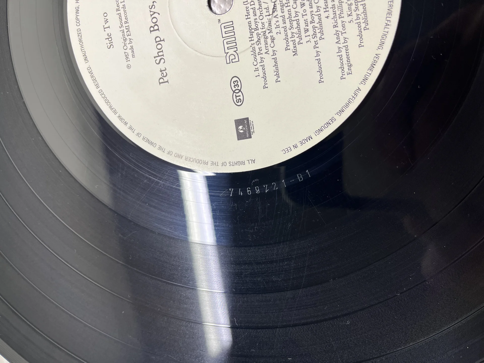 Pet Shop Boys Actually 1987 lp - миниатюра 8