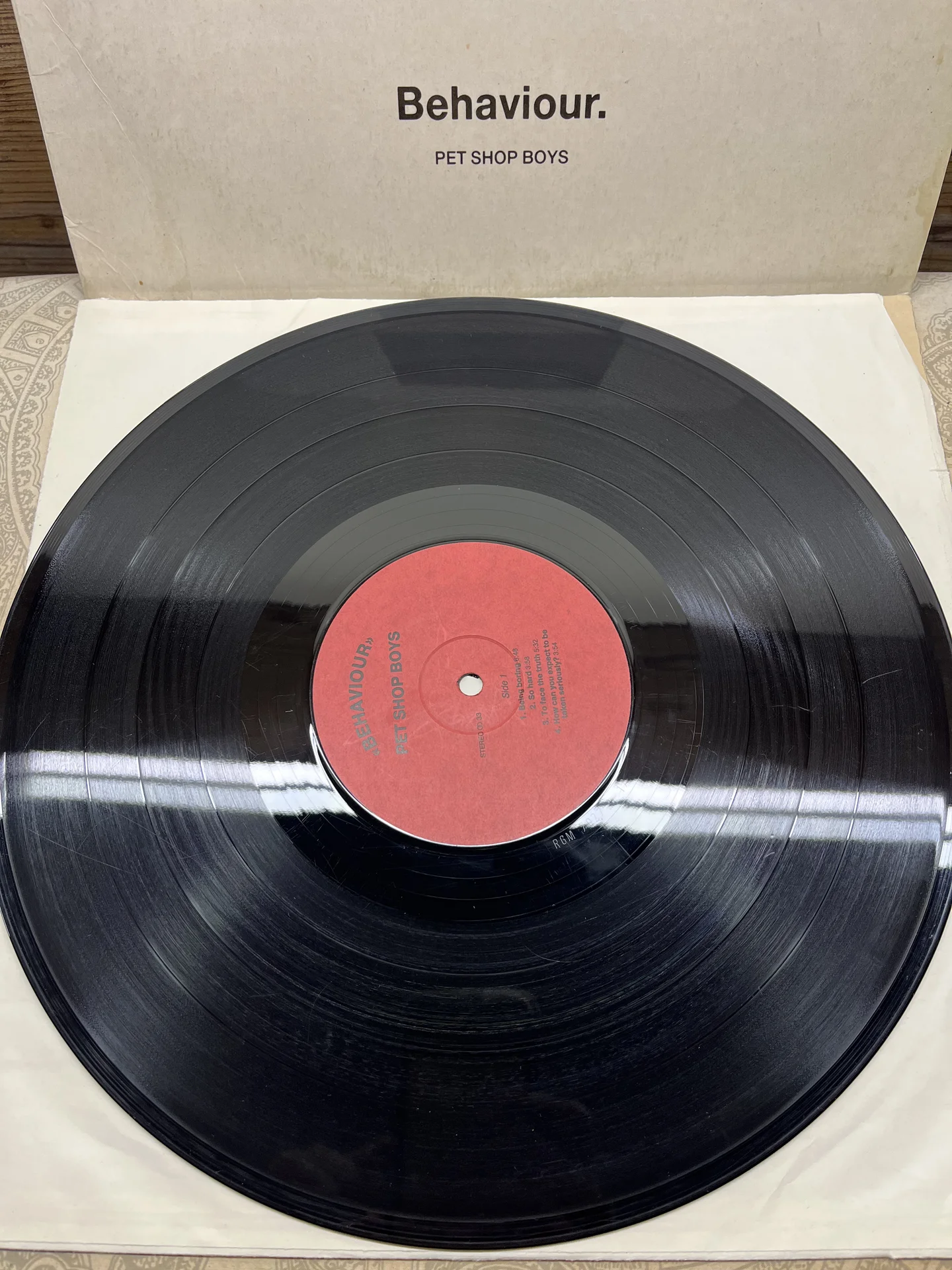 Pet shop boys Behaviour LP (BRS) - миниатюра 3