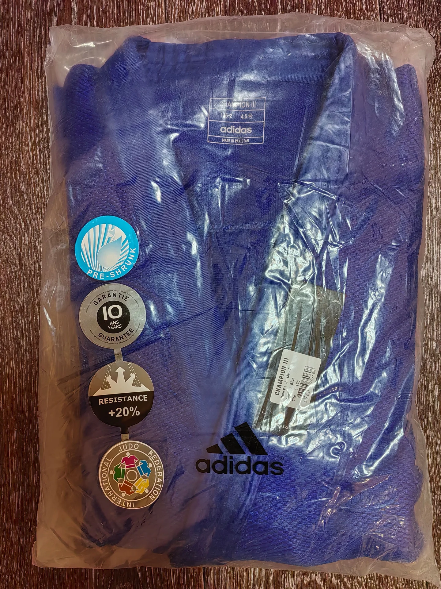 Кимоно для дзюдо Adidas Champion 3 IJF RED - миниатюра 7