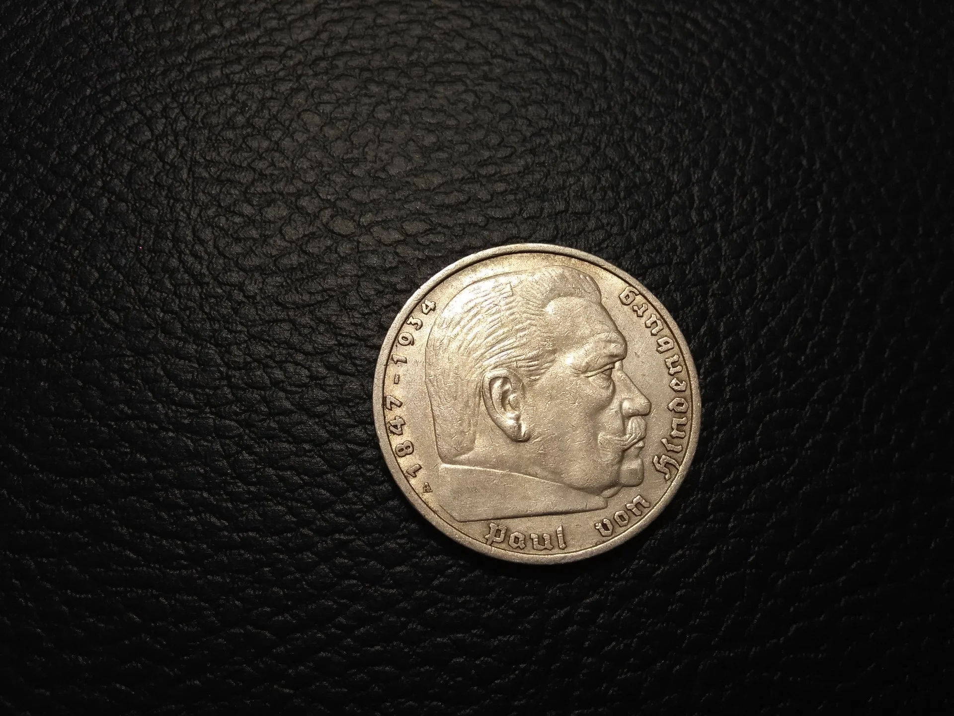 5 марок Германия 1935 год. Серебро 900°. Вес 13,88 грамм.Двор А - изображение 1